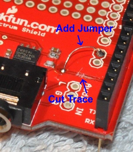 Sparkfun Spectrum Board Mod for Mike’s Color Organ. How to build an Arduino Color Organ.