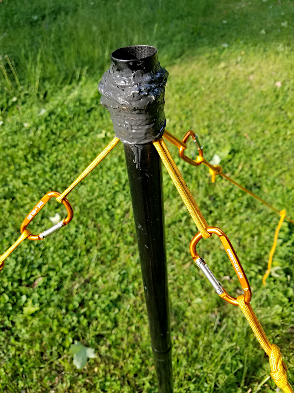 DIY shortened vertical antenna for 40 meters for SOTA / POTA activations