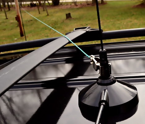 Easy NVIS / cloud burner antenna using a mag mount